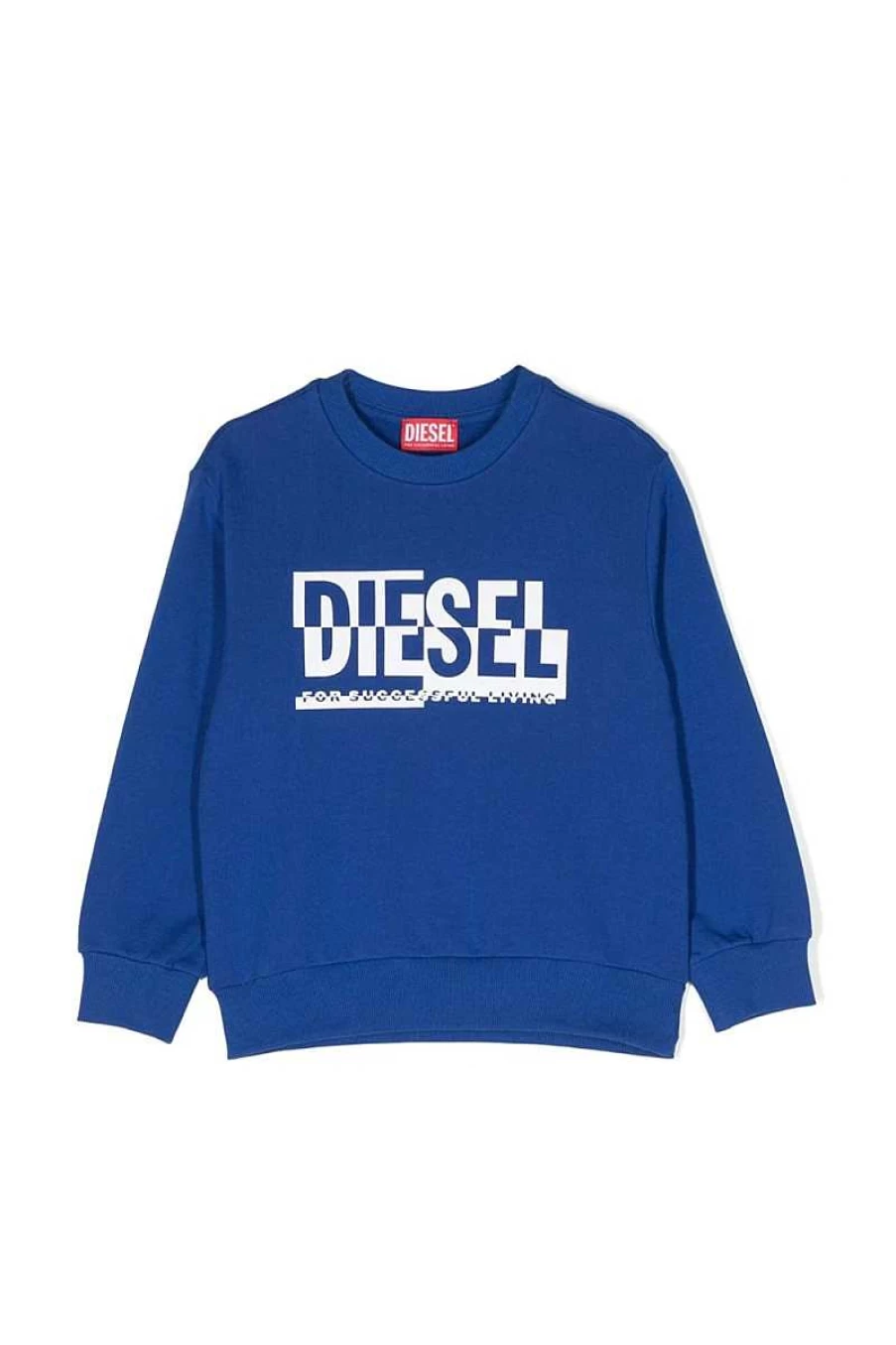 Diesel Kids' Blue Kyavf Sweatshirt - J01509 | Comfortable & Stylish Children's Pullover
