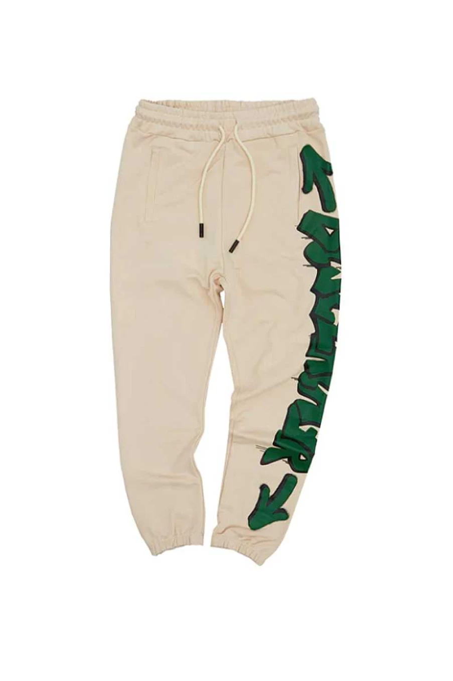 Disclaimer Men's Casual Cream Trousers - Slim Fit St.Verdone Style Pants for Men