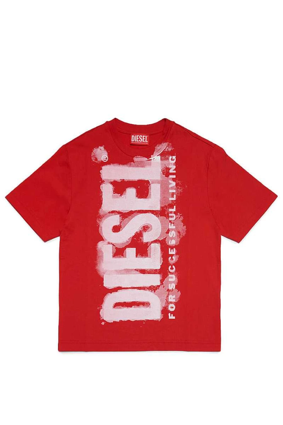 Diesel Kids Kyar1 K438 Red Overalls - Tjuste16 J01131 Child's Denim Jumpsuit