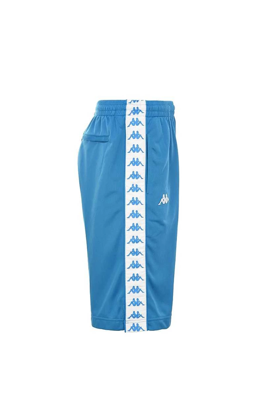 Kappa Men's Bermuda Shorts - Blue and White Striped Design - Comfortable Casual Wear