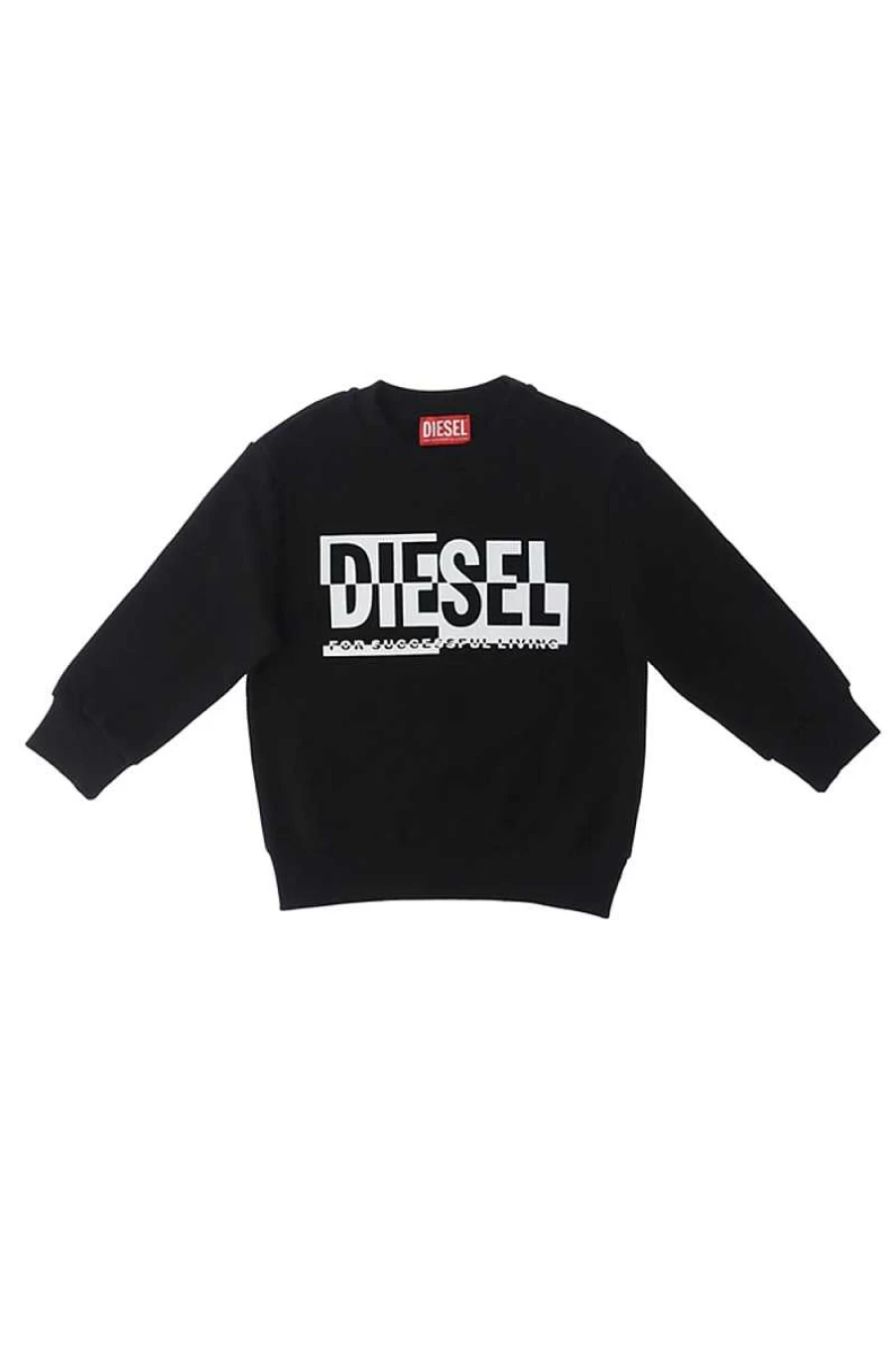 Diesel Kids' Black Hoodie - J01509 Kyavf Sweatshirt for Children