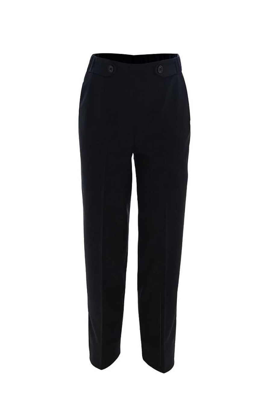 Kocca Girls' Black Bufak Pattern Pants - Stylish & Comfortable Casual Wear for Girls