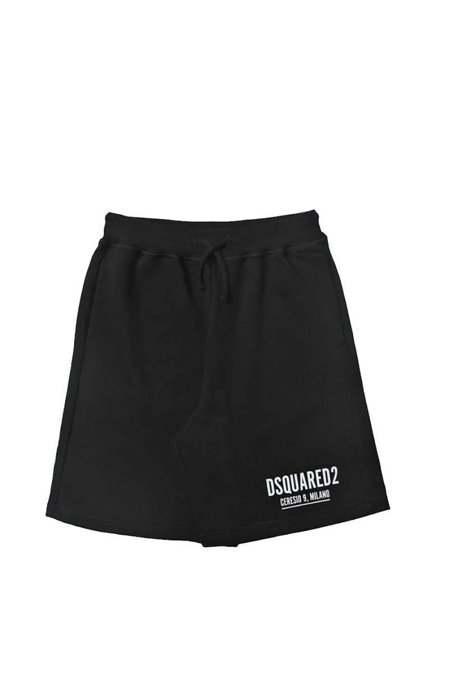Dsquared2 Kids D2P547U Bermuda Shorts Dq1412-D002Y Black Children's Fashion