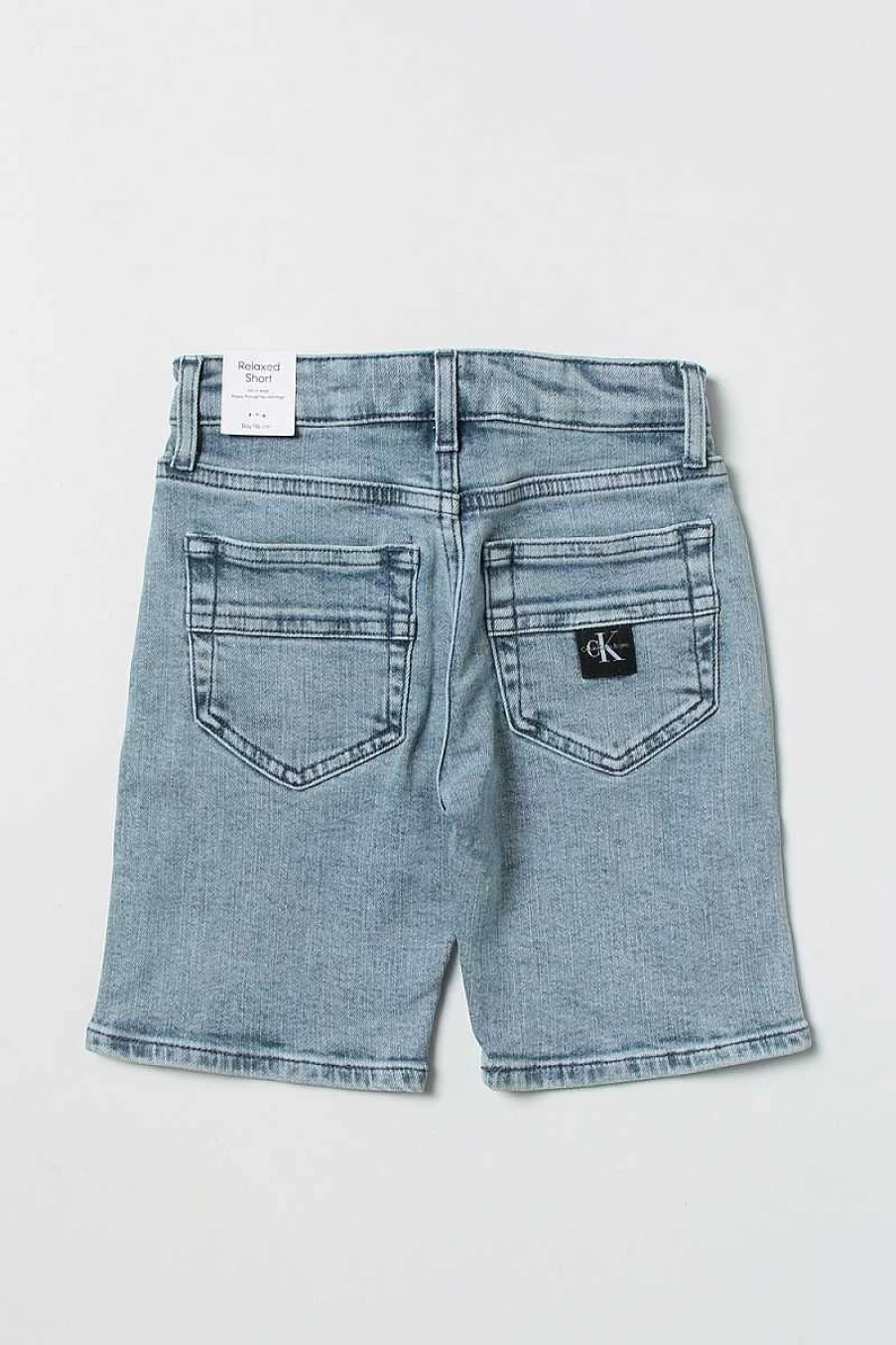 Calvin Klein Kids' Bermuda Denim Shorts Ib0Ib01173 for Boys and Girls