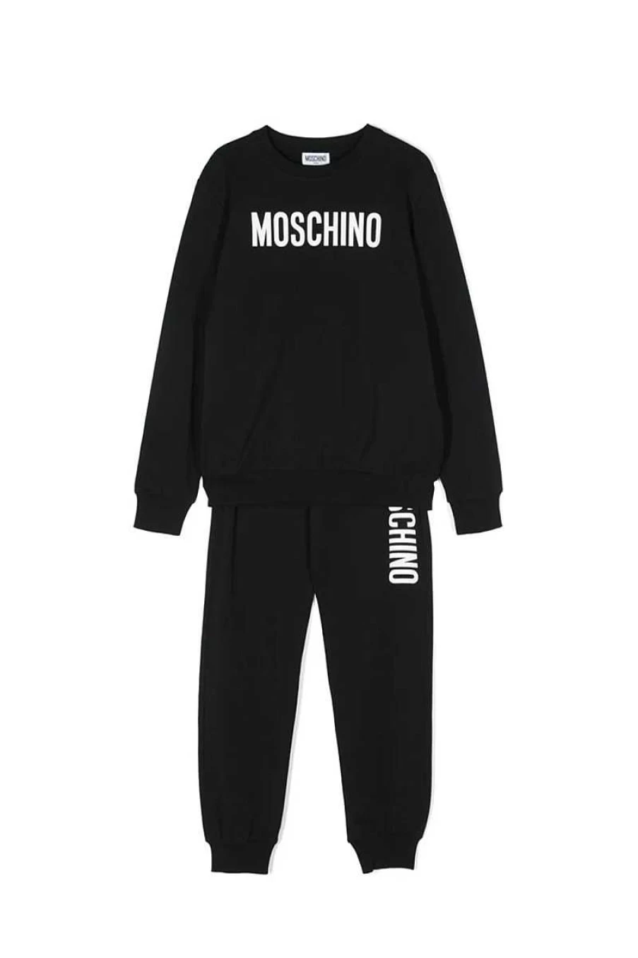 "Moschino Kids Black Suit for Children | Huk03R-Lda11J"