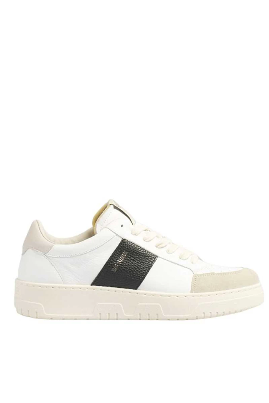 Saint Sneakers Men's White & Black Sail Fashion Sneakers for Casual Wear