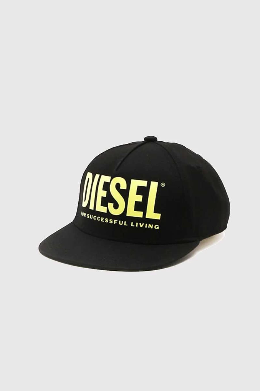 Diesel Kids Visor Hat - Black & Yellow - J00173-Kxa77-Fw22/23 K90Aa