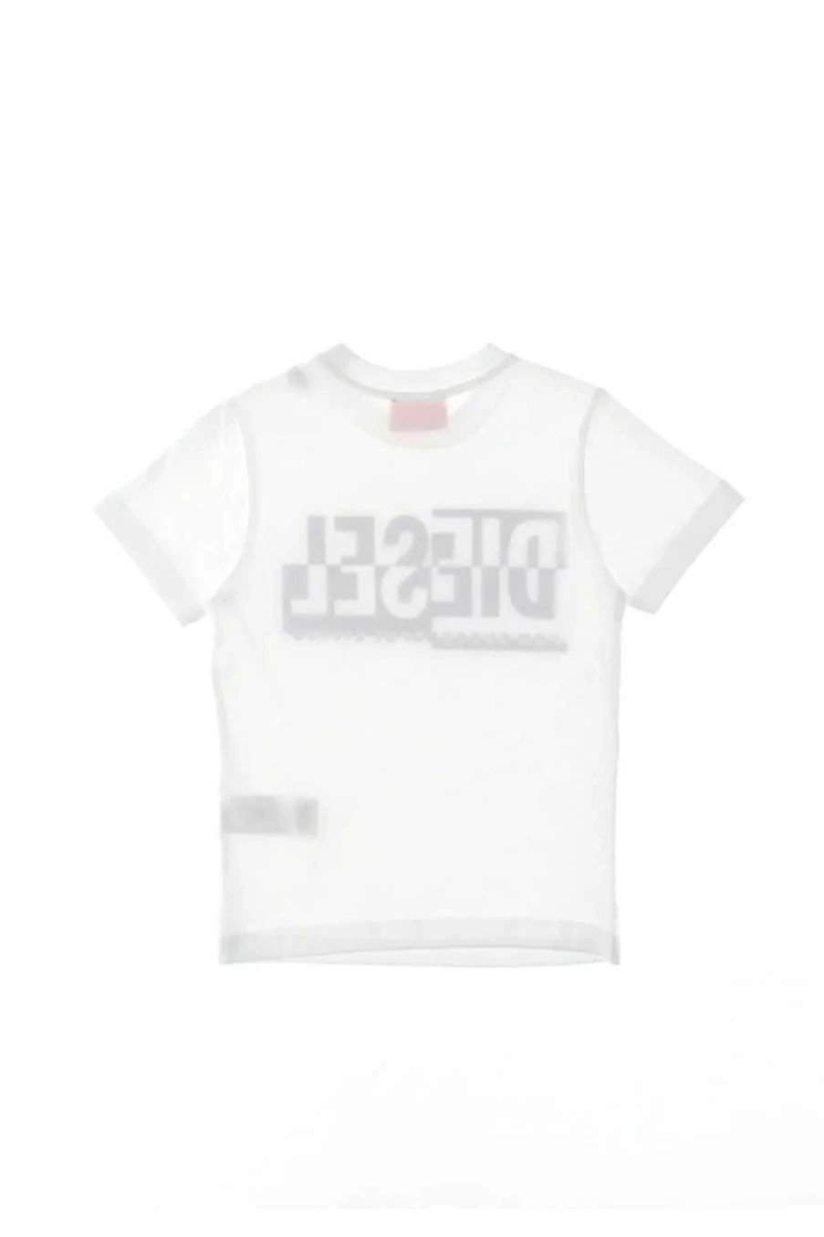 Diesel Kids' White Graphic T-Shirt J01531-00Yi9 - Casual Cotton Tee for Children