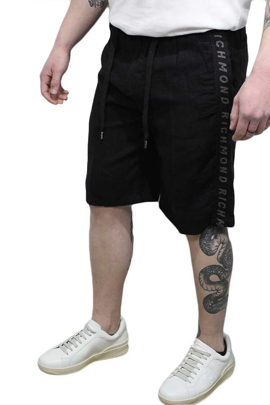 Richmond Bermuda Men's Black Ump23132Be Shorts