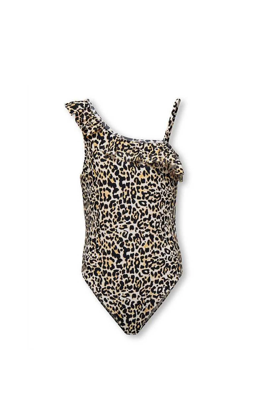 Only Leopard Print One-Piece Swimsuit for Girls - Stylish Bathing Suit 15261972