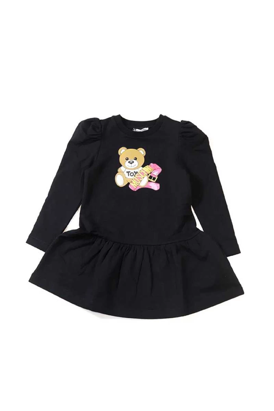 Moschino Black Dress for Girls - Stylish and Elegant HDv0Dl-Lda16 Kids Fashion