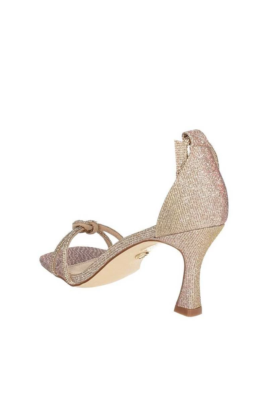 Gold&Gold Gp439 Champagne Women's Sandals - Elegant Ladies' Summer Dress Shoes