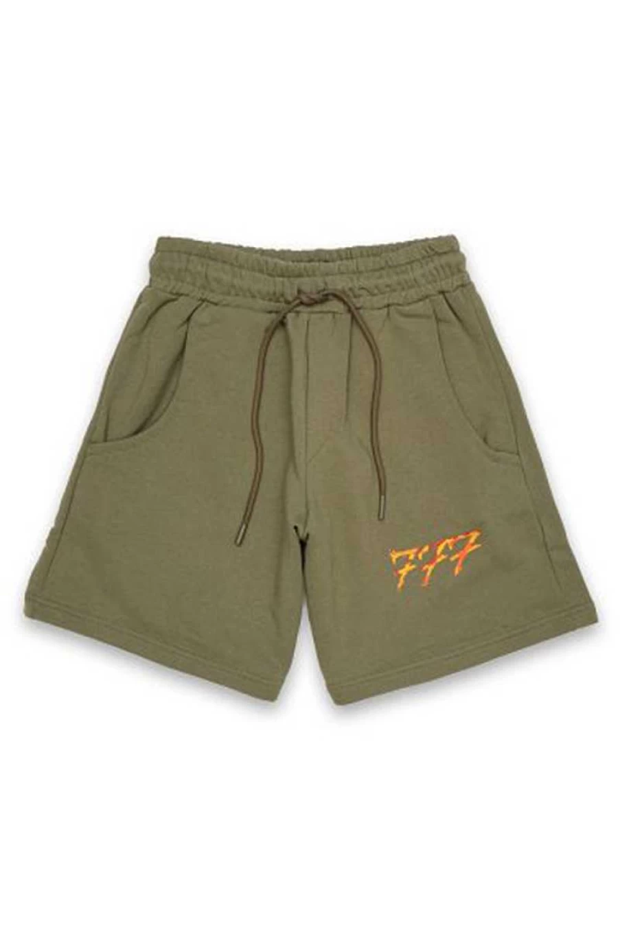 777 Men's Green Fleece Bermuda Shorts - Comfortable & Stylish Summer Casual Wear