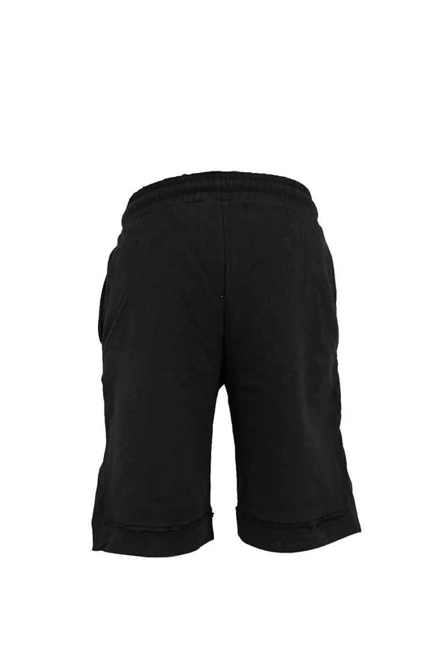 Disclaimer Bermuda Men's Shorts - Black & Fuchsia 23Eds53405
