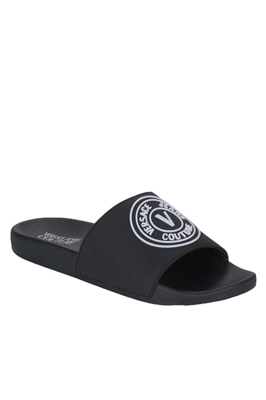 Versace Men's Black Slippers 74Ya3Sq3 Luxury Comfort Footwear