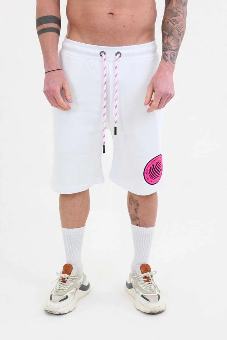 Gaelle Men's Bermuda Shorts GBU01178 - Classic White Casual Shorts for Men