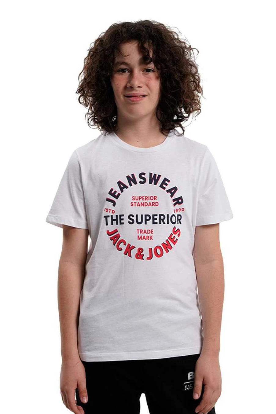 Jack&Jones Kids' White T-Shirt 12224087 - Comfortable Cotton Tee for Children