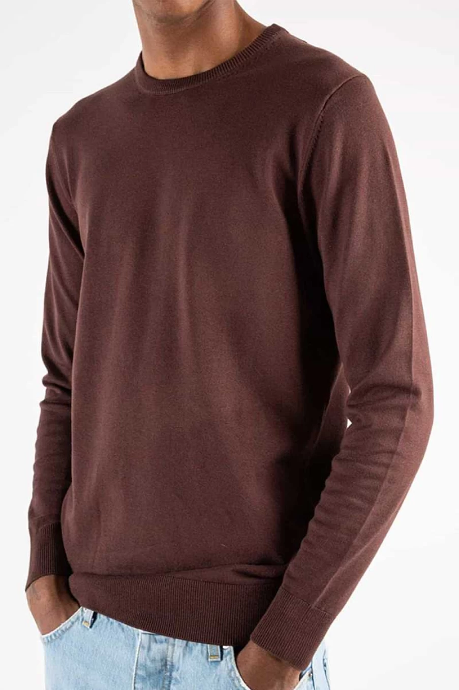 Over-d Men's Bordeaux Slim Fit Sweater OC1F0W0M11