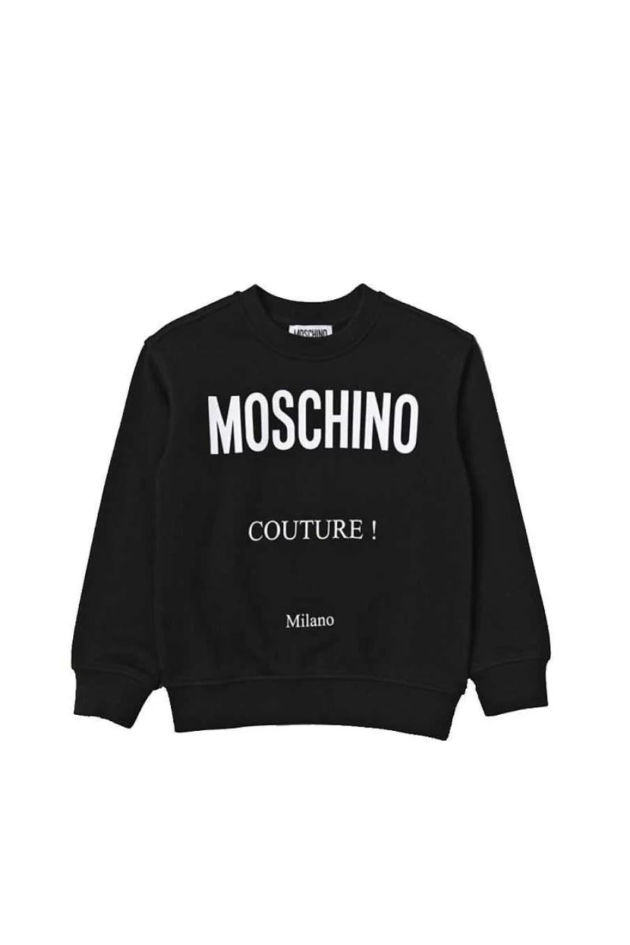 Moschino Kids Black Sweatshirt - Hnf06O-Lca23 Casual Pullover for Children