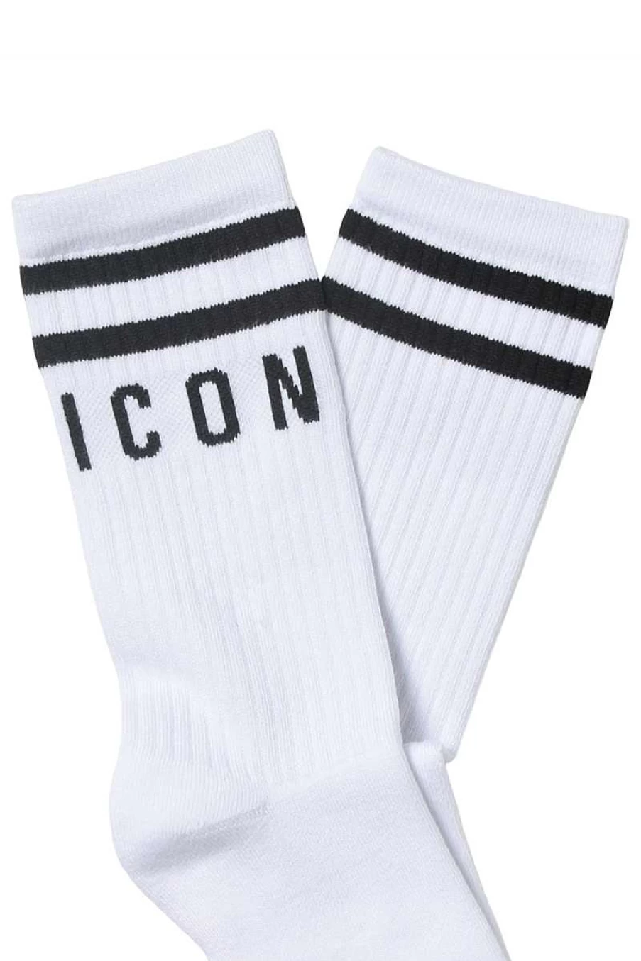 Dsquared Kids Icon Socks - White and Black Design - D2Z34U Dq1035-D00Wi