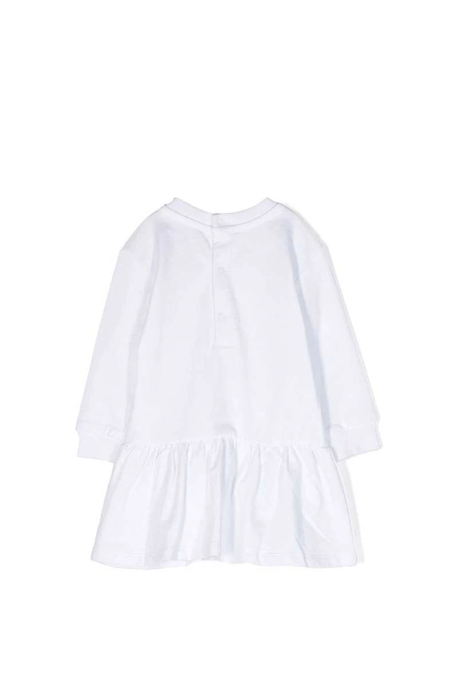 Moschino Girls' Optical White Dress - Mav09V-Lca60