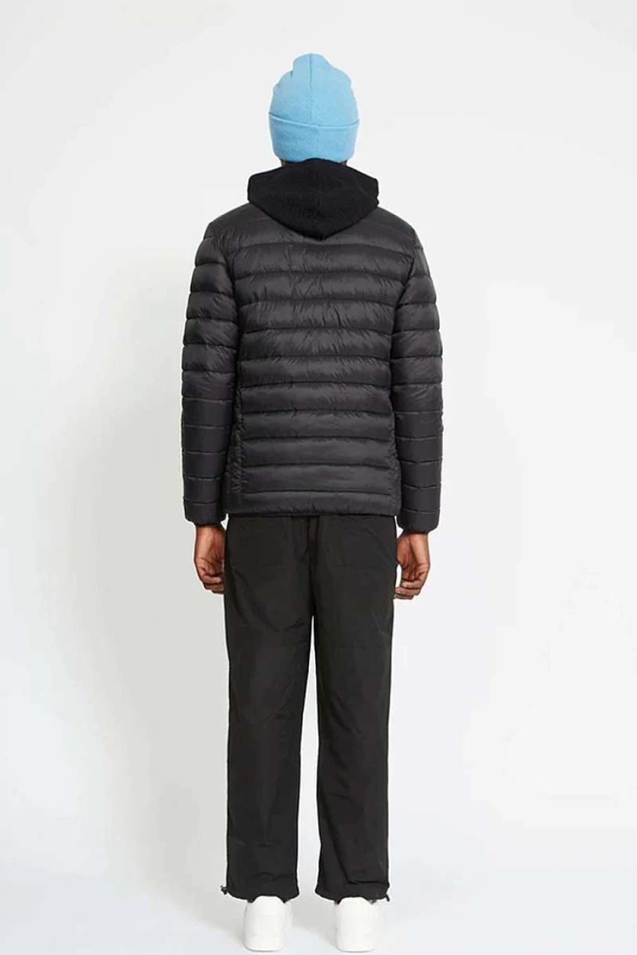 Richmond Men's Black Padded Jacket - Zatio Uma23074Pi Winter Coat for Men