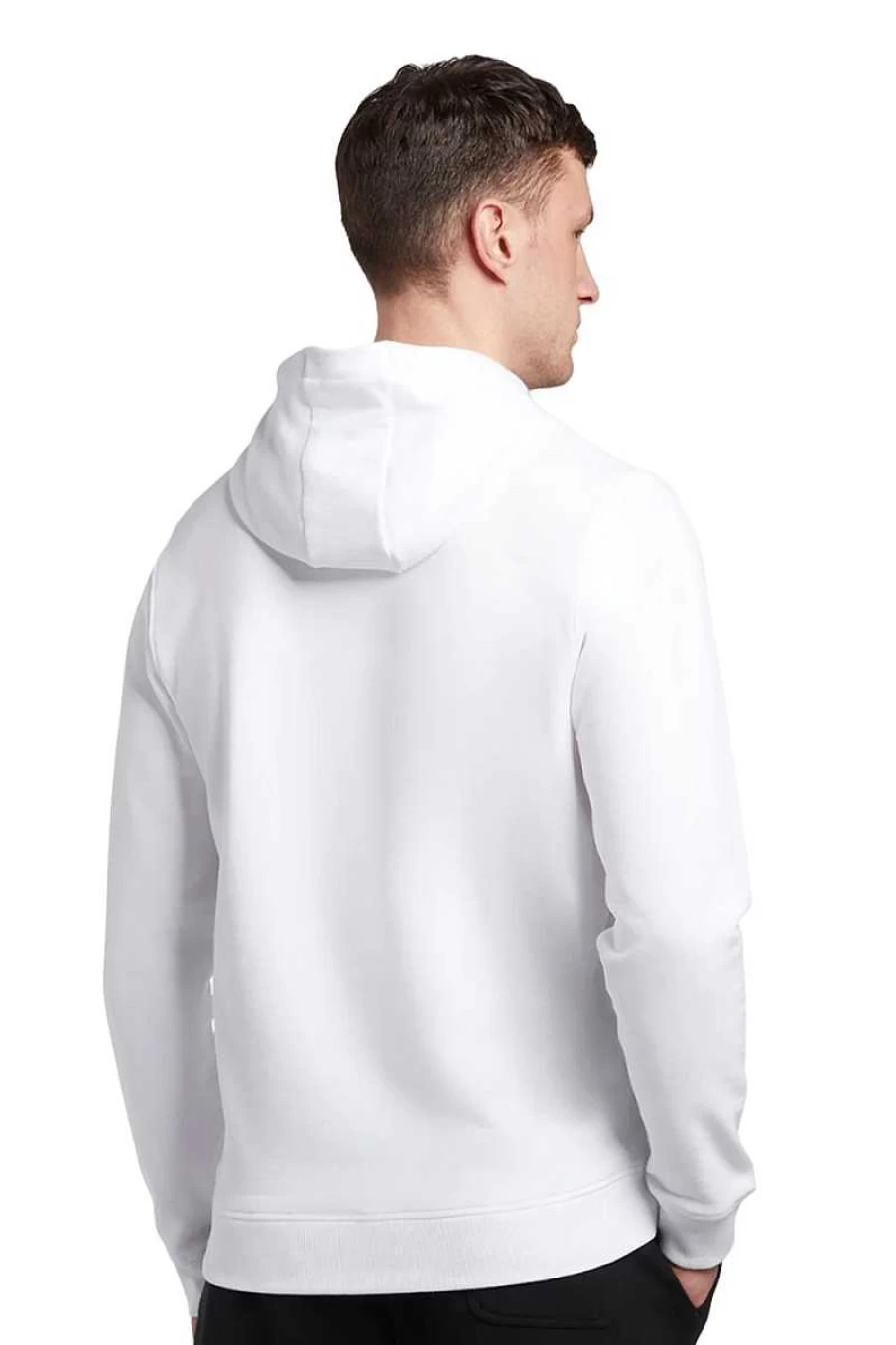 Lyle & Scott Men's White Hoodie Pullover - ML416Voge Classic Cotton Sweatshirt