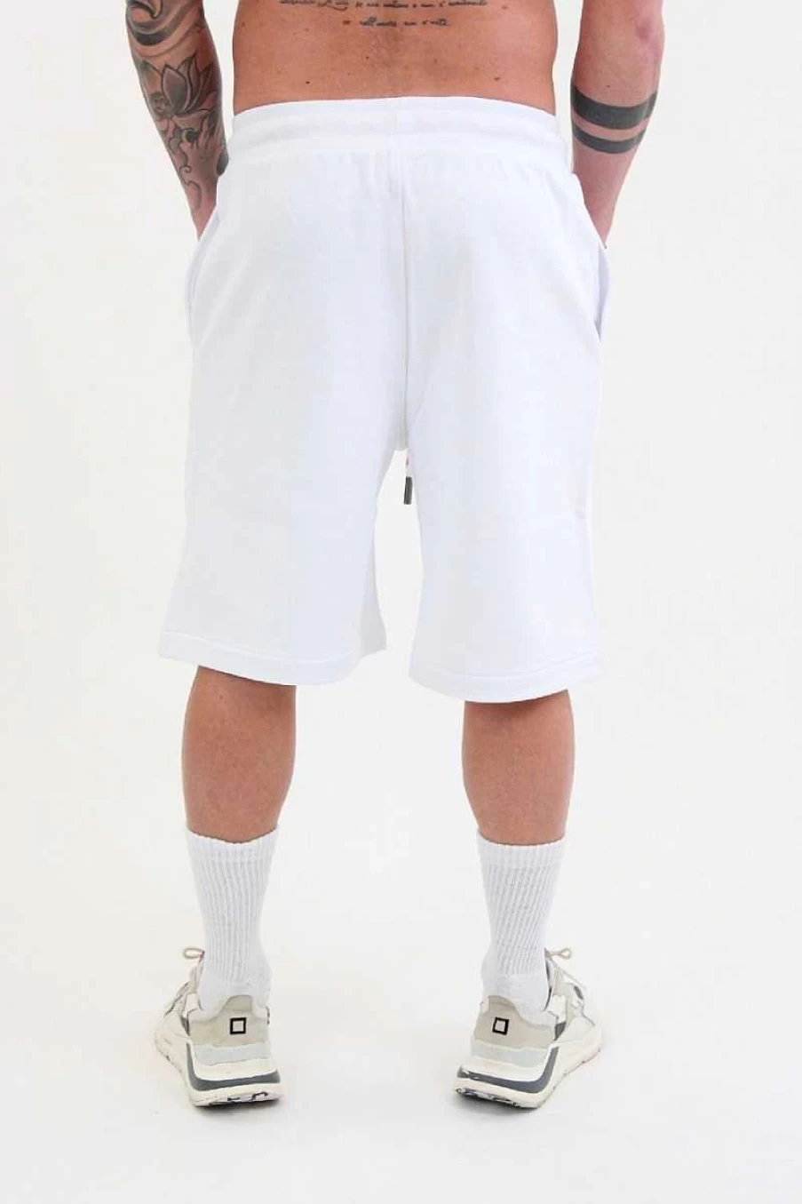 Gaelle Men's Bermuda Shorts GBU01178 - Classic White Casual Shorts for Men