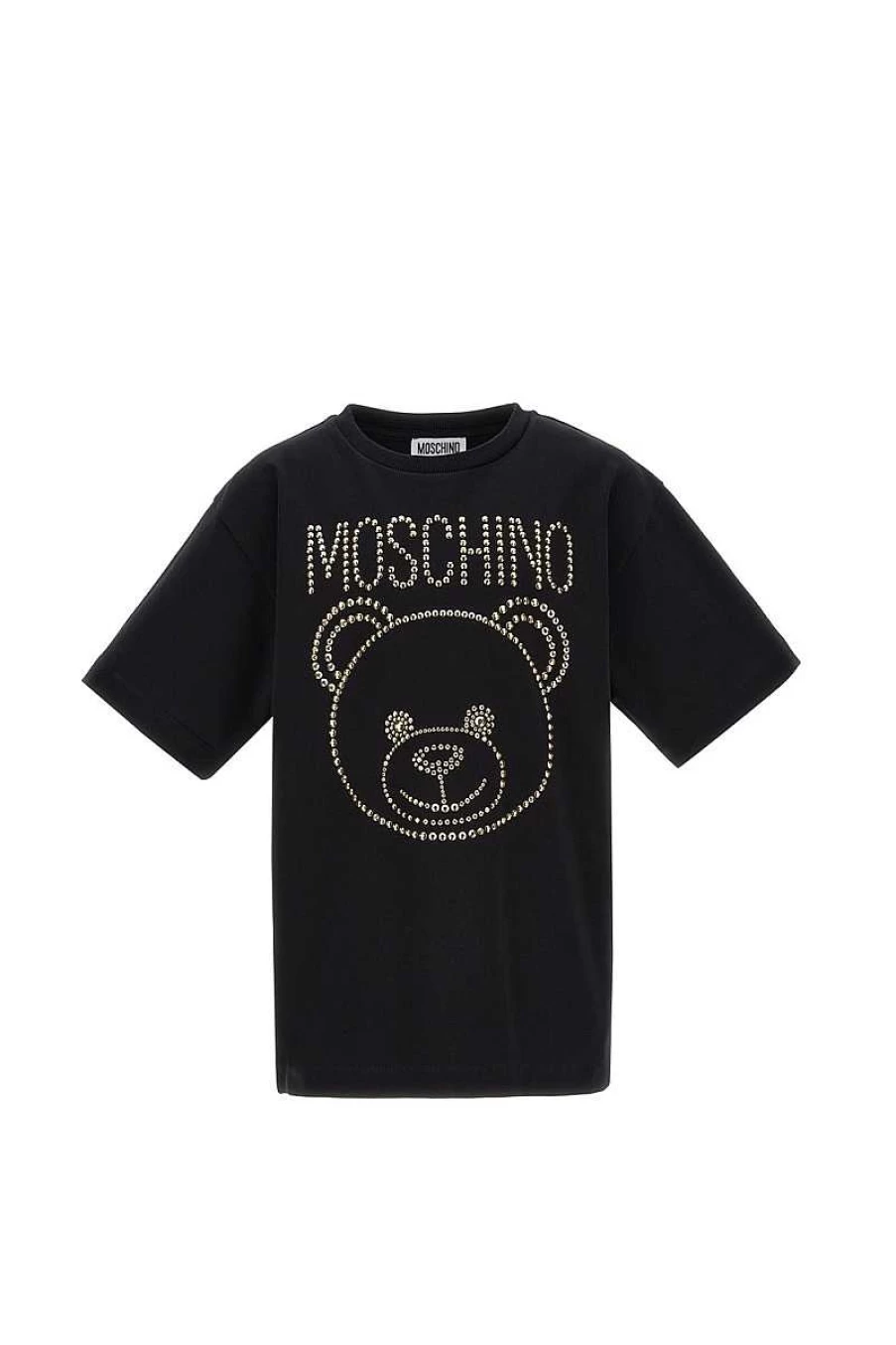 Moschino Kids Black Graphic T-Shirt | HBM060-LBA10J | Stylish Cotton Tee for Children
