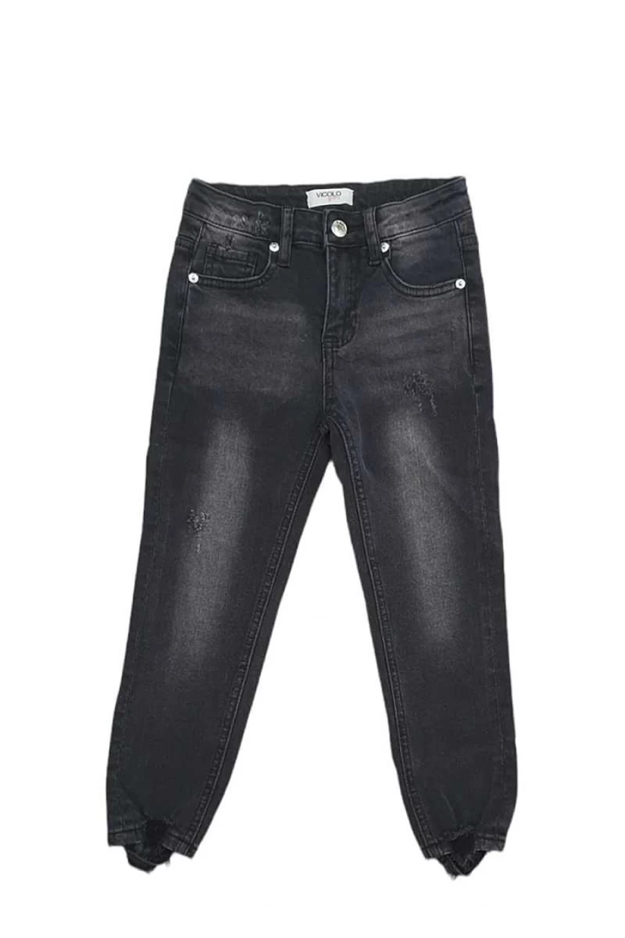Vicolo Girl's Black High-Waist Skinny Jeans 3145Pd0507 for Trendy Outfits